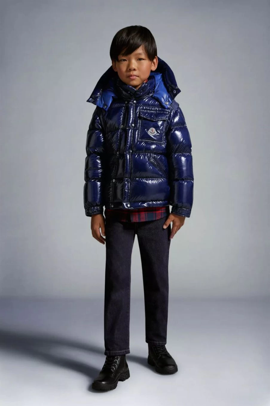 Moncler Enfant Karakorum Ripstop Jacket for Girls - Lightweight Waterproof Winter Coat
