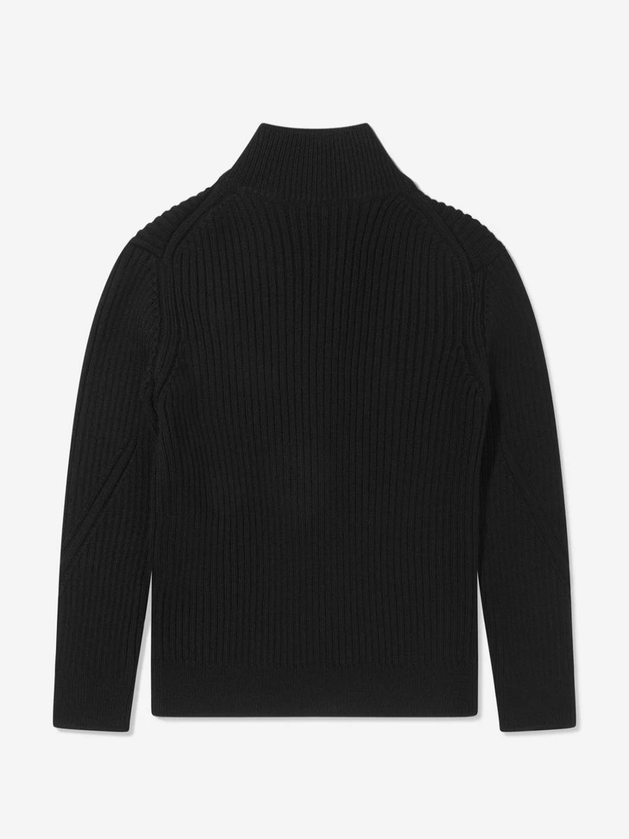 Moncler Enfant Boys' Wool Knit Zip-Up Cardigan | Kids' Sweater | Childsplay Clothing