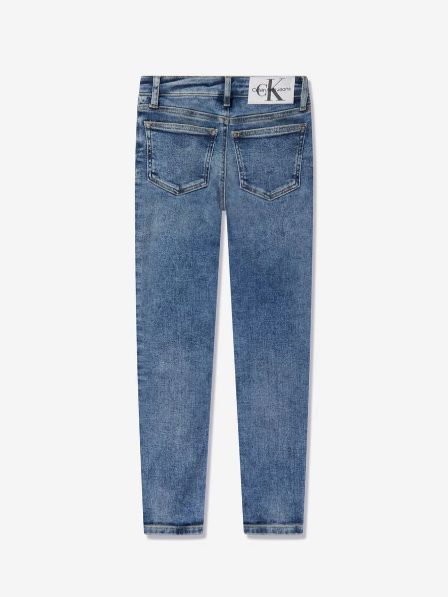 Calvin Klein Jeans Girls Blue Mr Skinny Jeans for Kids