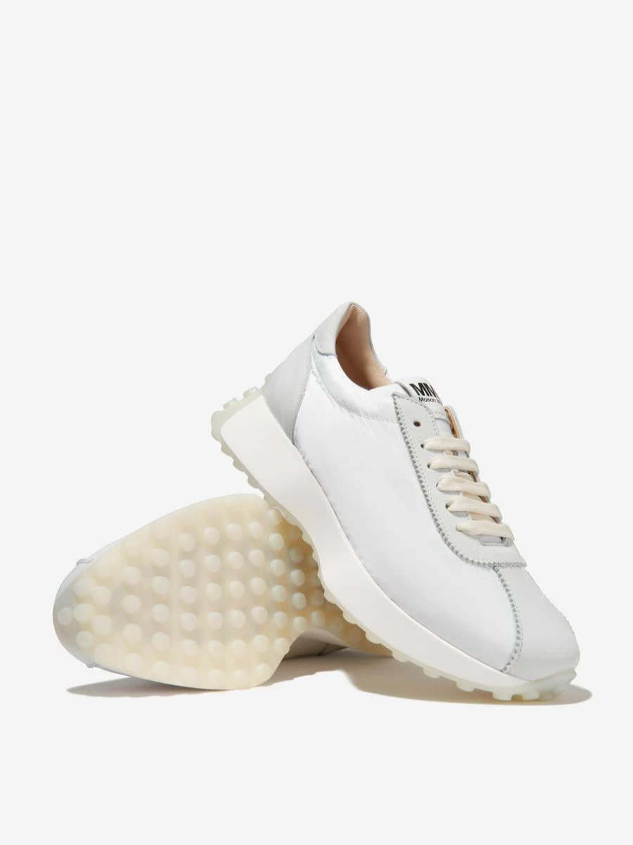 MM6 Maison Margiela Girls Leather Lace-Up Sneakers Fashion Trainers