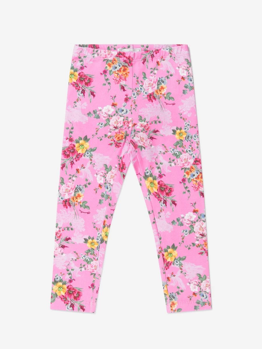Monnalisa Girls Floral Print Leggings - Stylish & Comfortable Leggings for Girls | Childsplay Clothing
