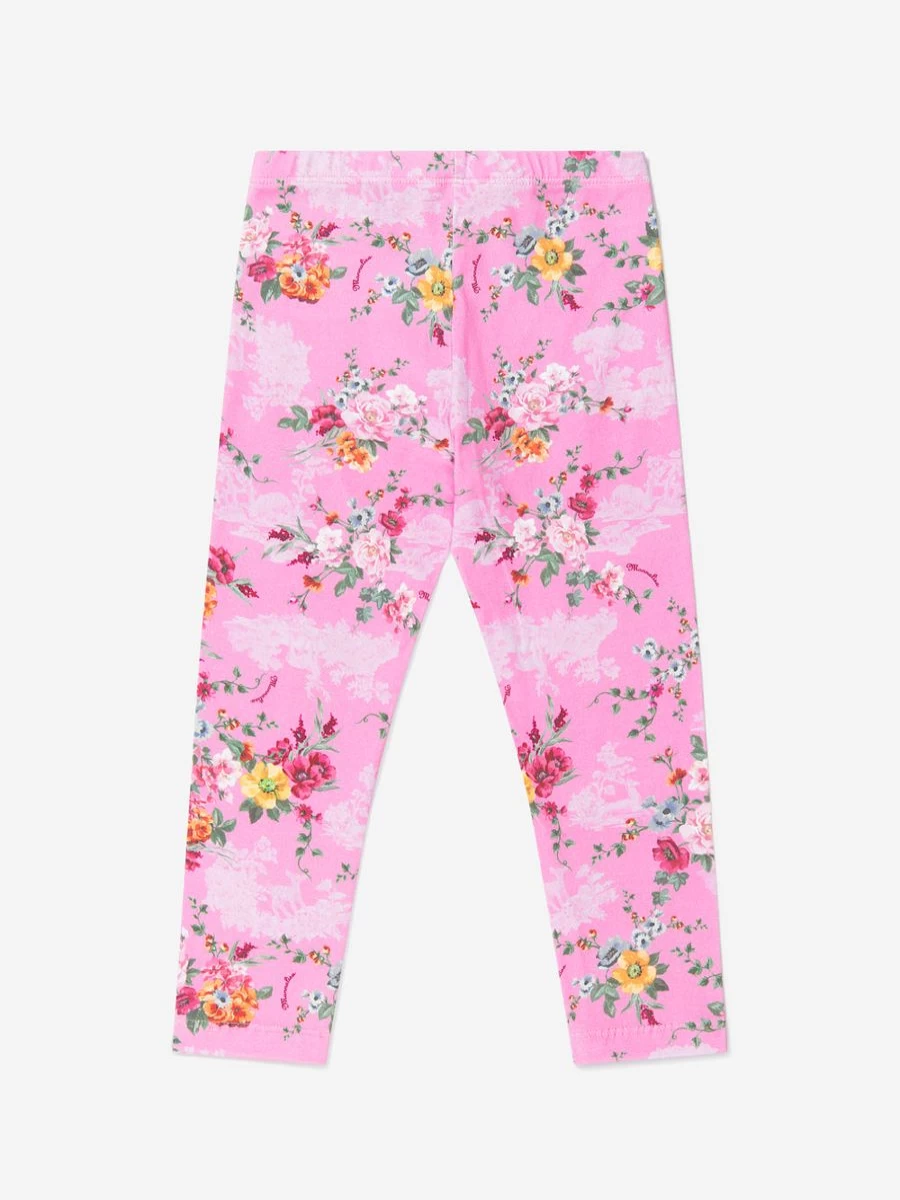 Monnalisa Girls Floral Print Leggings - Stylish & Comfortable Leggings for Girls | Childsplay Clothing