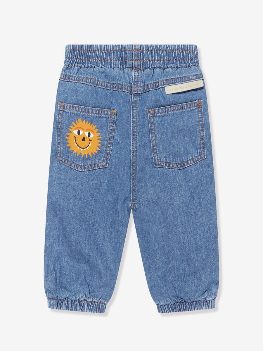 Stella McCartney Kids Boys Blue Chambray Trousers for Baby & Toddler