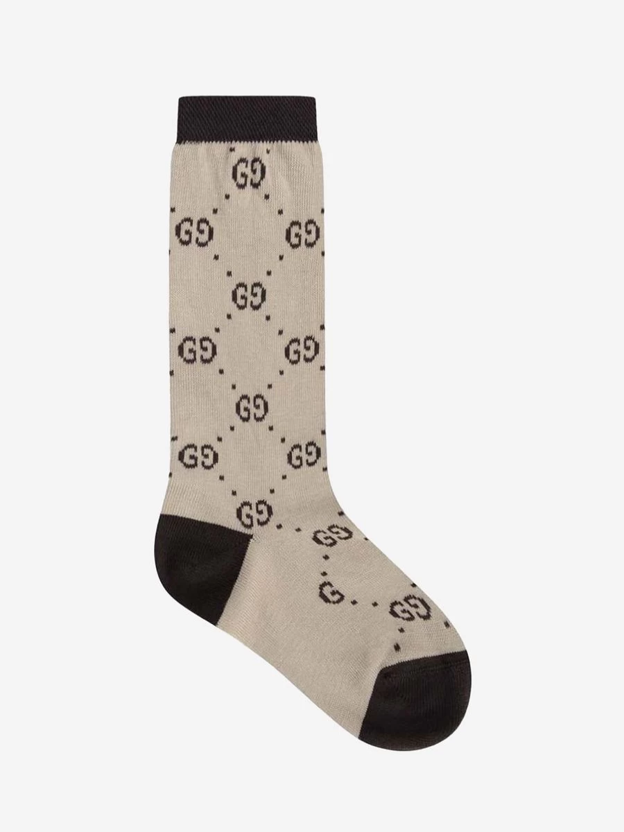 Gucci Kids Boys GG Logo Socks - Luxury Designer Children's Socks by Childsplay Clothing