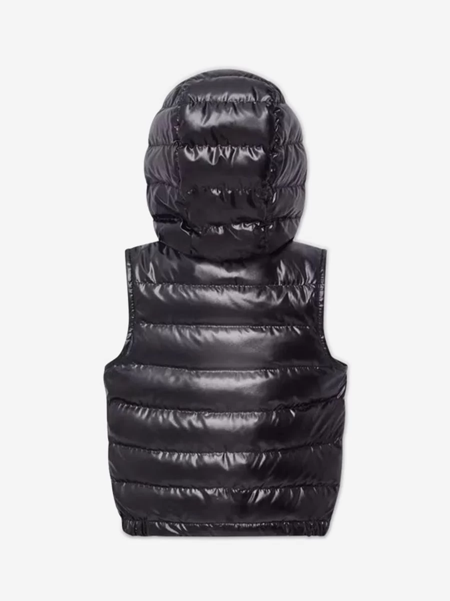 Moncler Enfant Baby Boys Navy Down Padded Gilet - Warm Winter Vest for Infants