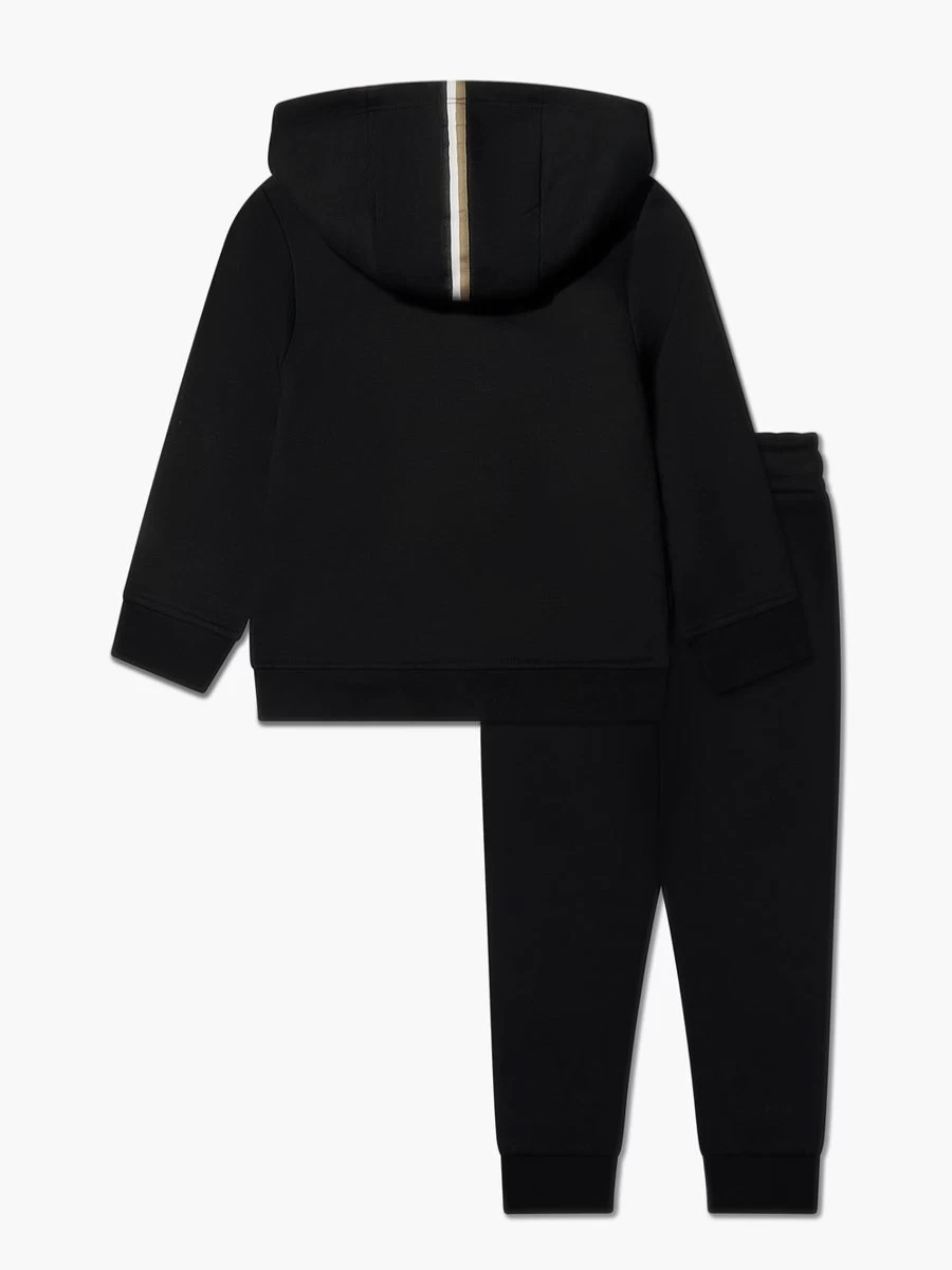 BOSS Teen Boys Black Logo Tracksuit - Stylish & Comfortable Athletic Set