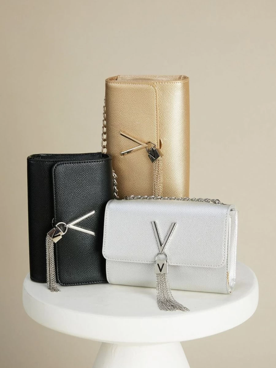 Valentino Girls Divina Gold Pochette Bag Luxury Crossbody Clutch