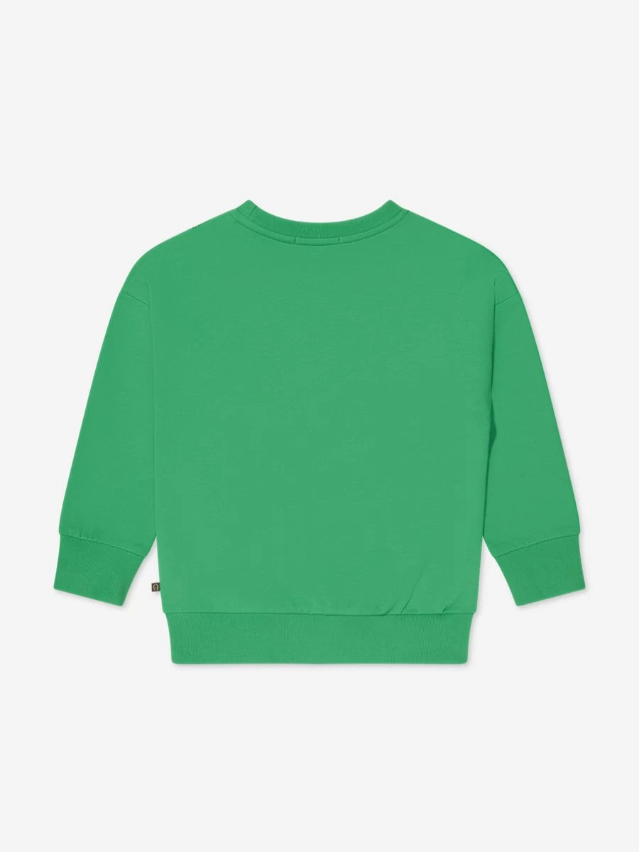 Aigner Teen Girls Green Print Sweatshirt with Bag Design