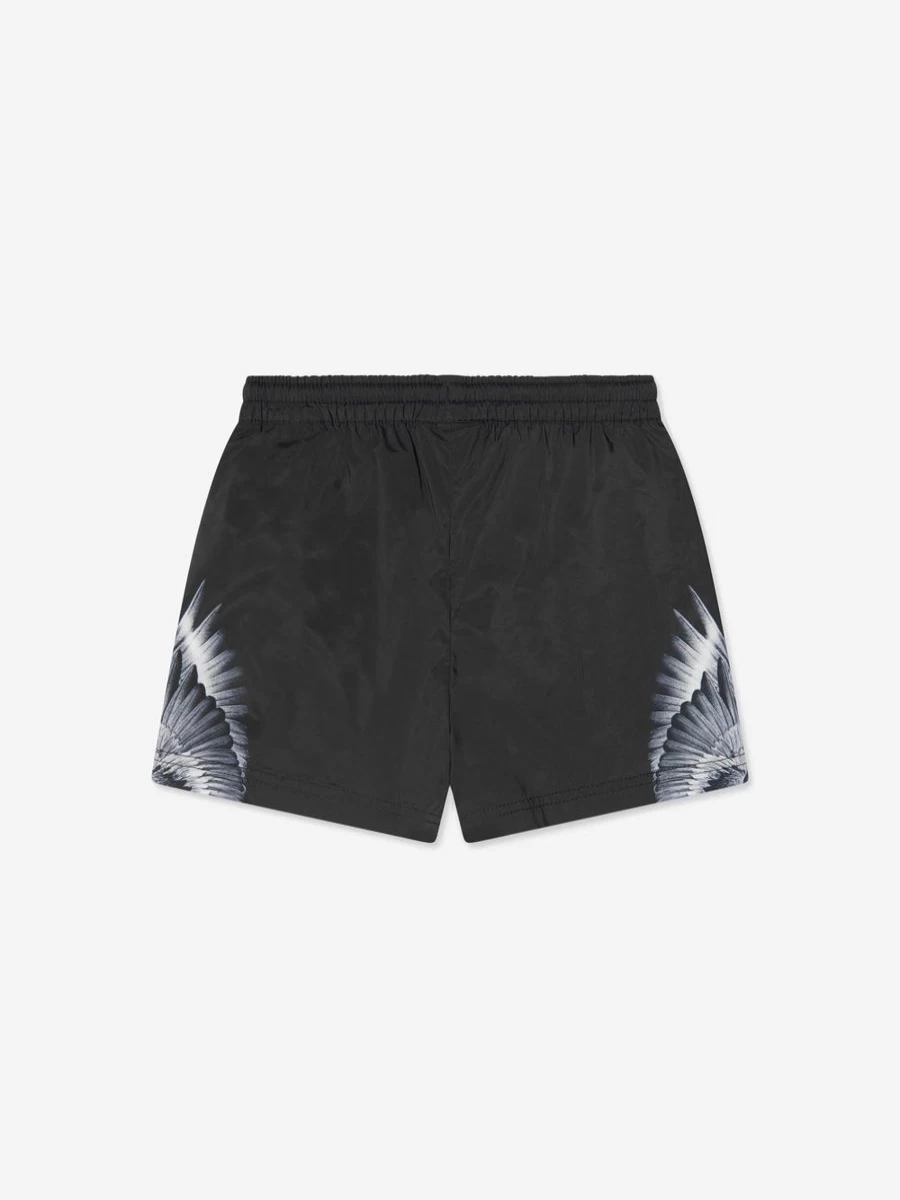 Marcelo Burlon Boys Wings Print Swim Shorts - Quick Dry Icon Design