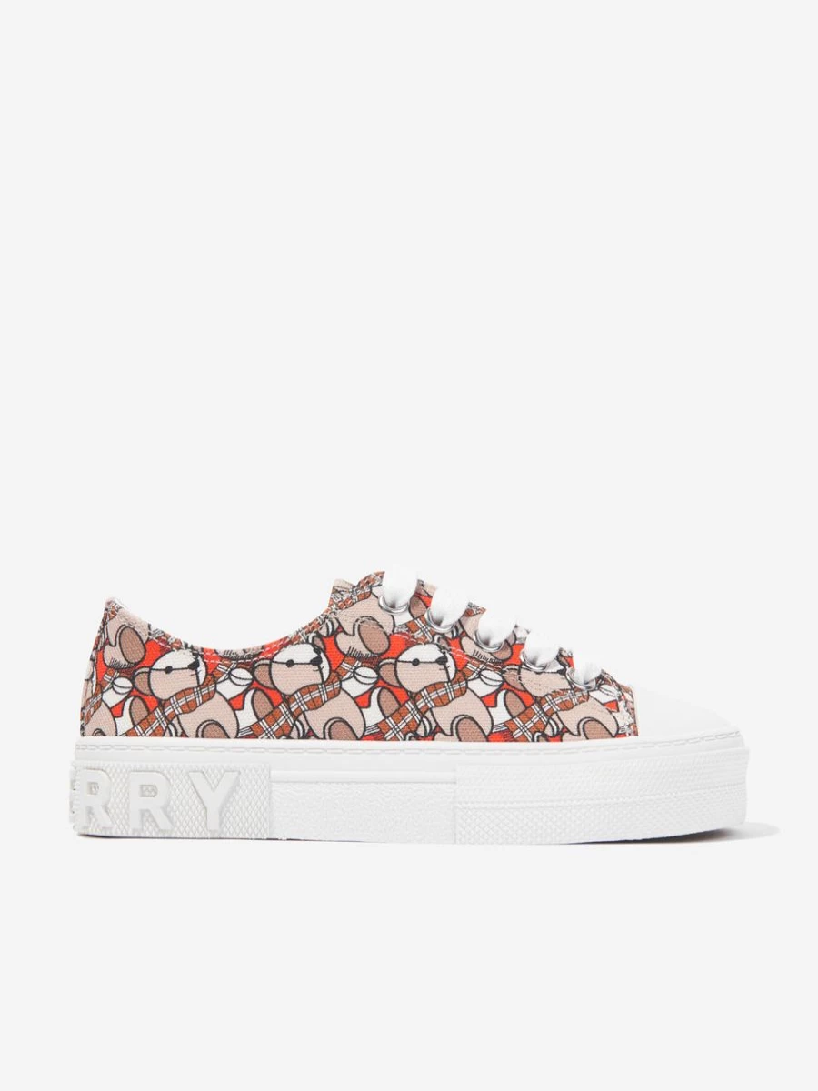 Burberry Kids Boys Beige Mini Jack Bear Sneakers Trainers