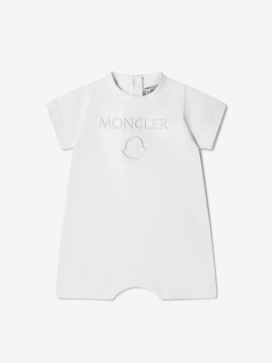 Moncler Enfant Baby Unisex Logo Romper - Stylish & Comfortable Bodysuit for Infants