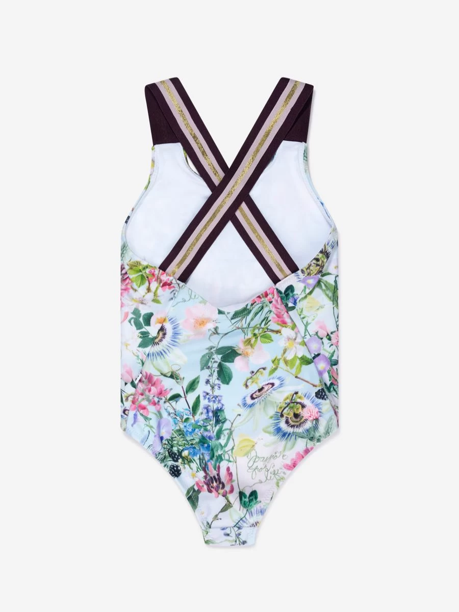 Molo Teen Girls Floral Print Neve Swimsuit - Colorful Summer Bathing Suit for Teens