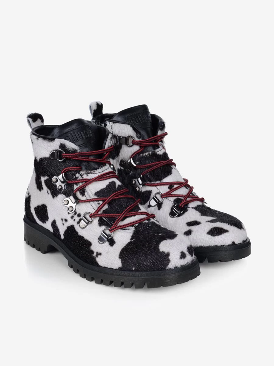 Gallucci Boys Animal Print Pony Hair Boots for Kids Stylish & Comfortable