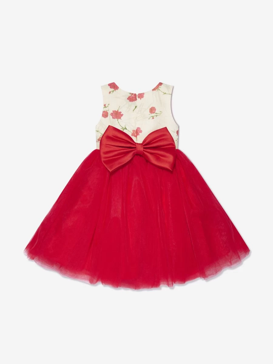 iAMe Girls Red A-Line Tulle Party Dress - Childsplay Formal Wear