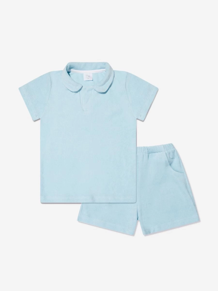 Amiki Boys' Thomas The Tank Engine Blue Short Sleeve Pyjama Set - Kids Pajamas