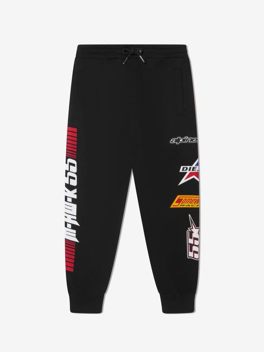 Diesel Boys' Cotton Logo Joggers - Comfortable Casual Pants for Kids