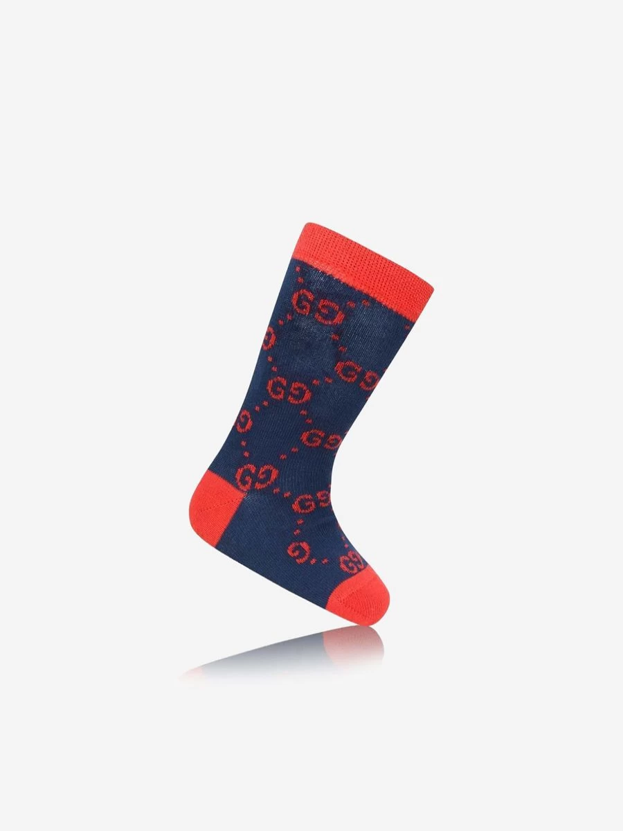 Gucci Kids Baby GG Logo Cotton Socks for Infants and Toddlers