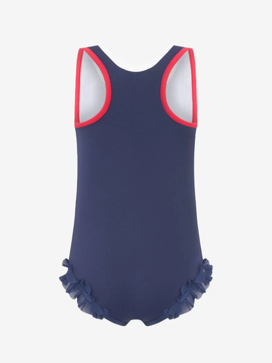 Moncler Enfant Girls Blue Swimsuit - Stylish Swimwear for Toddler & Kids