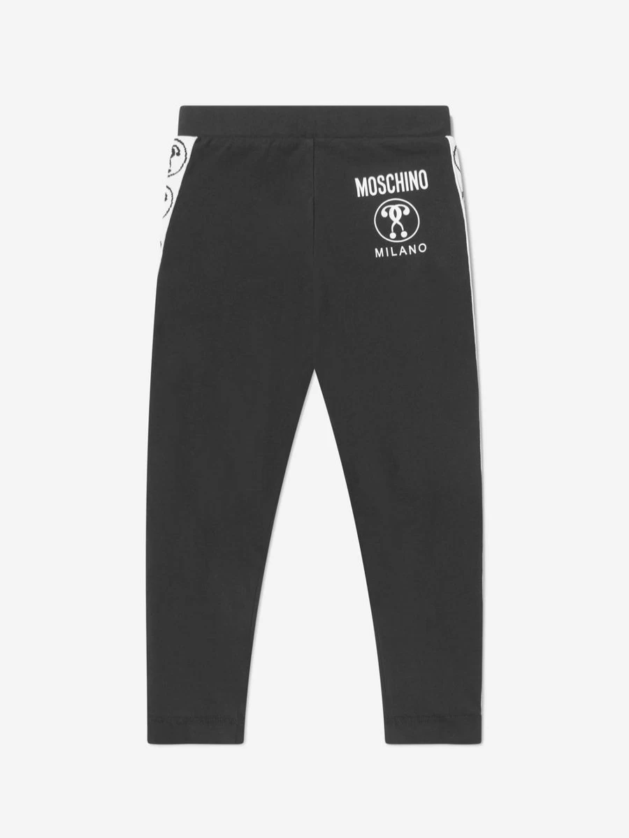 Moschino Kids Girls Milano Logo Printed Leggings for Toddlers and Juniors