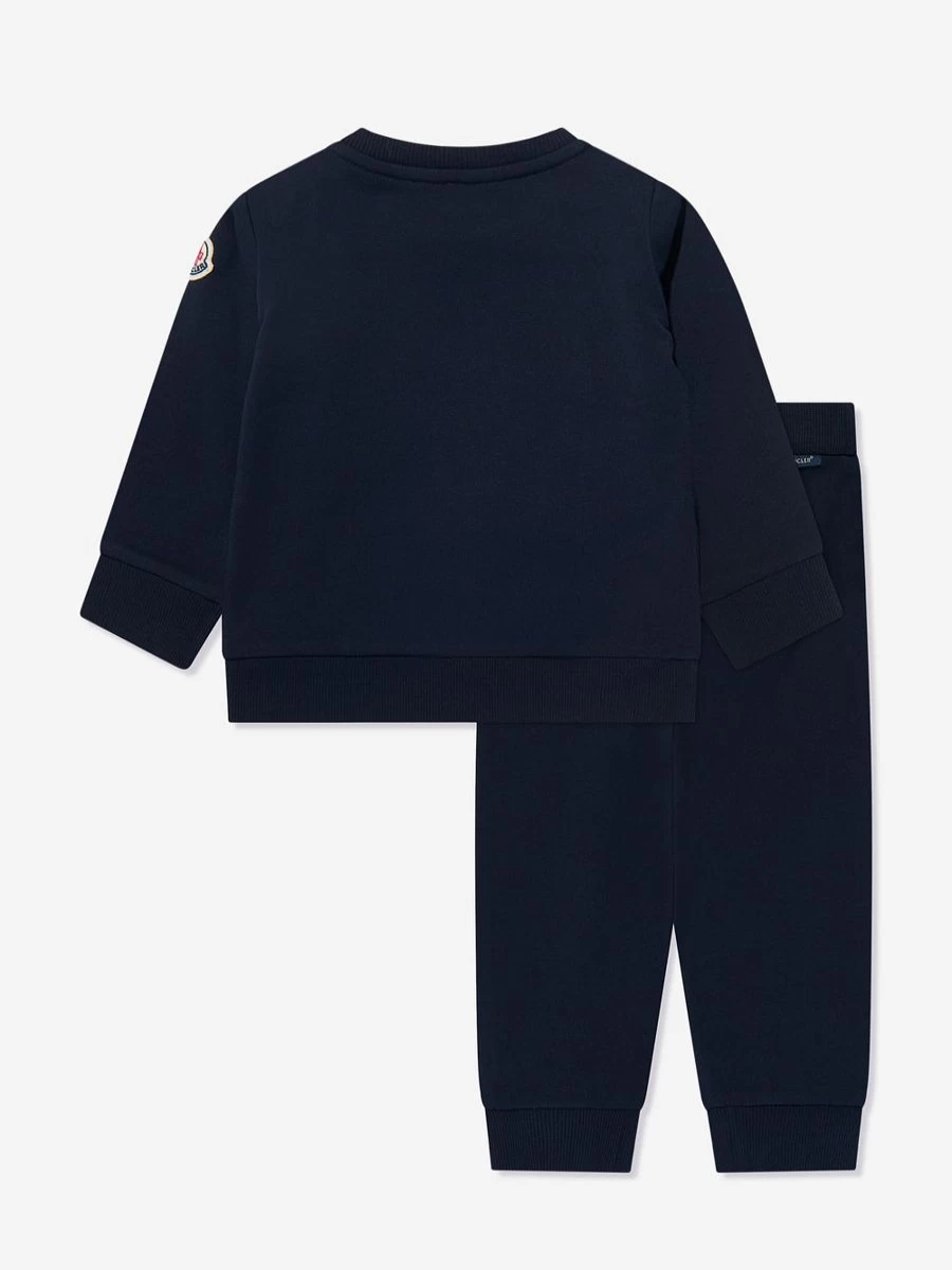 Moncler Enfant Baby Boys Navy Logo Tracksuit - Premium Cotton Comfort Outfit