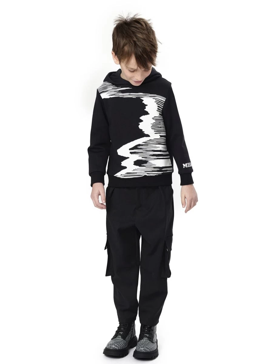 Missoni Boys Black Cargo Trousers for Comfort and Style