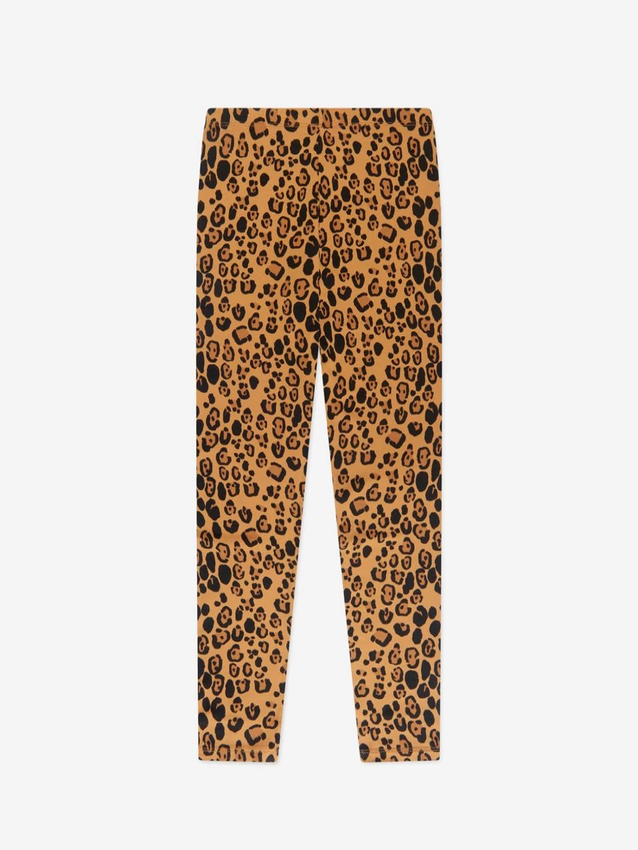 Mini Rodini Girls Leopard Print Leggings - Stylish Animal Pattern Leggings for Kids
