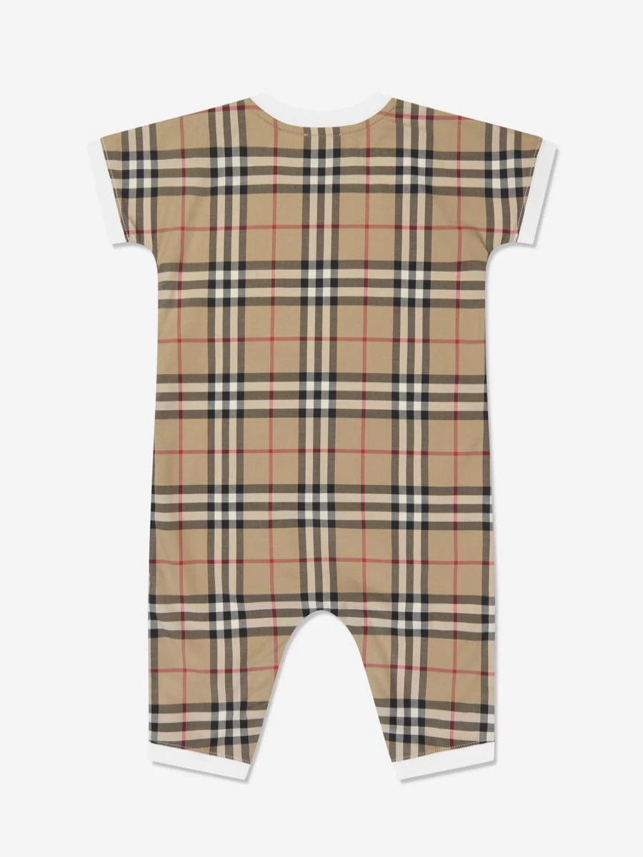 Burberry Kids Baby Boys' White Lennox Romper Set
