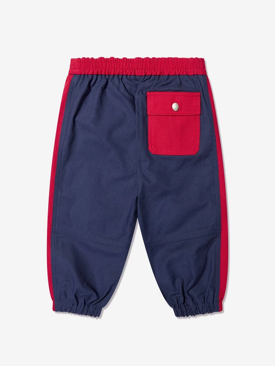 Gucci Kids Baby Boys Navy Logo Joggers Pants