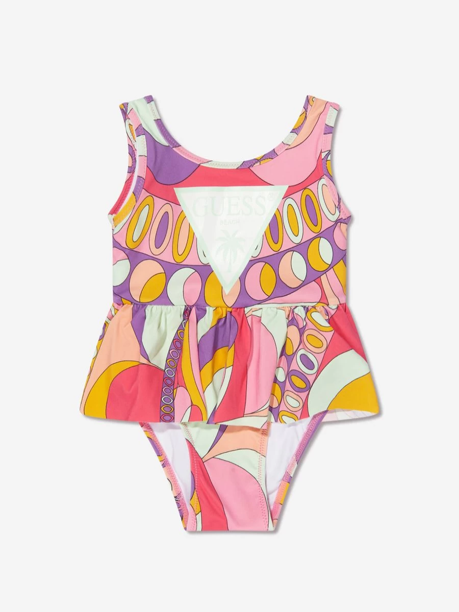 Guess Baby Girls Multicolor Swimsuit - Stylish & Comfortable Swimwear for Infants