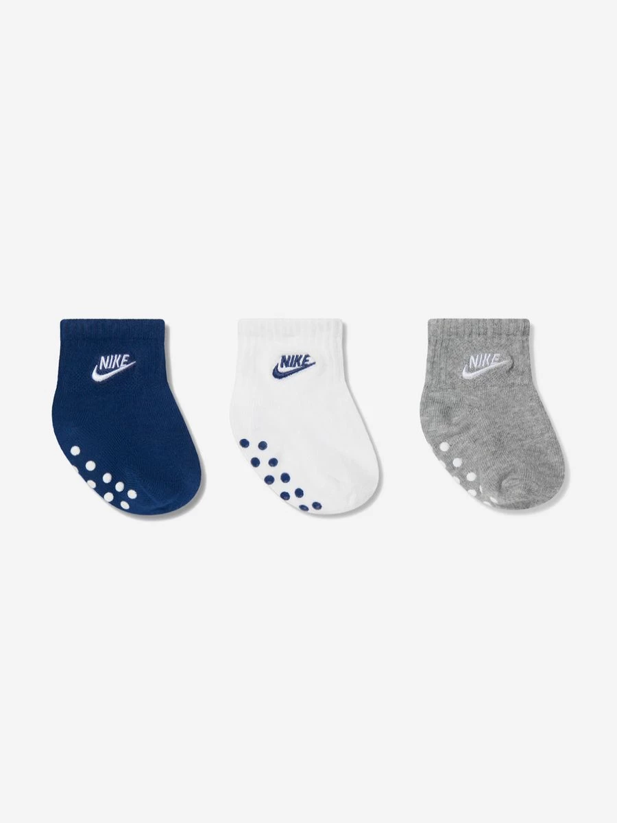 Nike Baby Futura Gripper Socks Set - Multicolor Non-Slip Toddler Socks