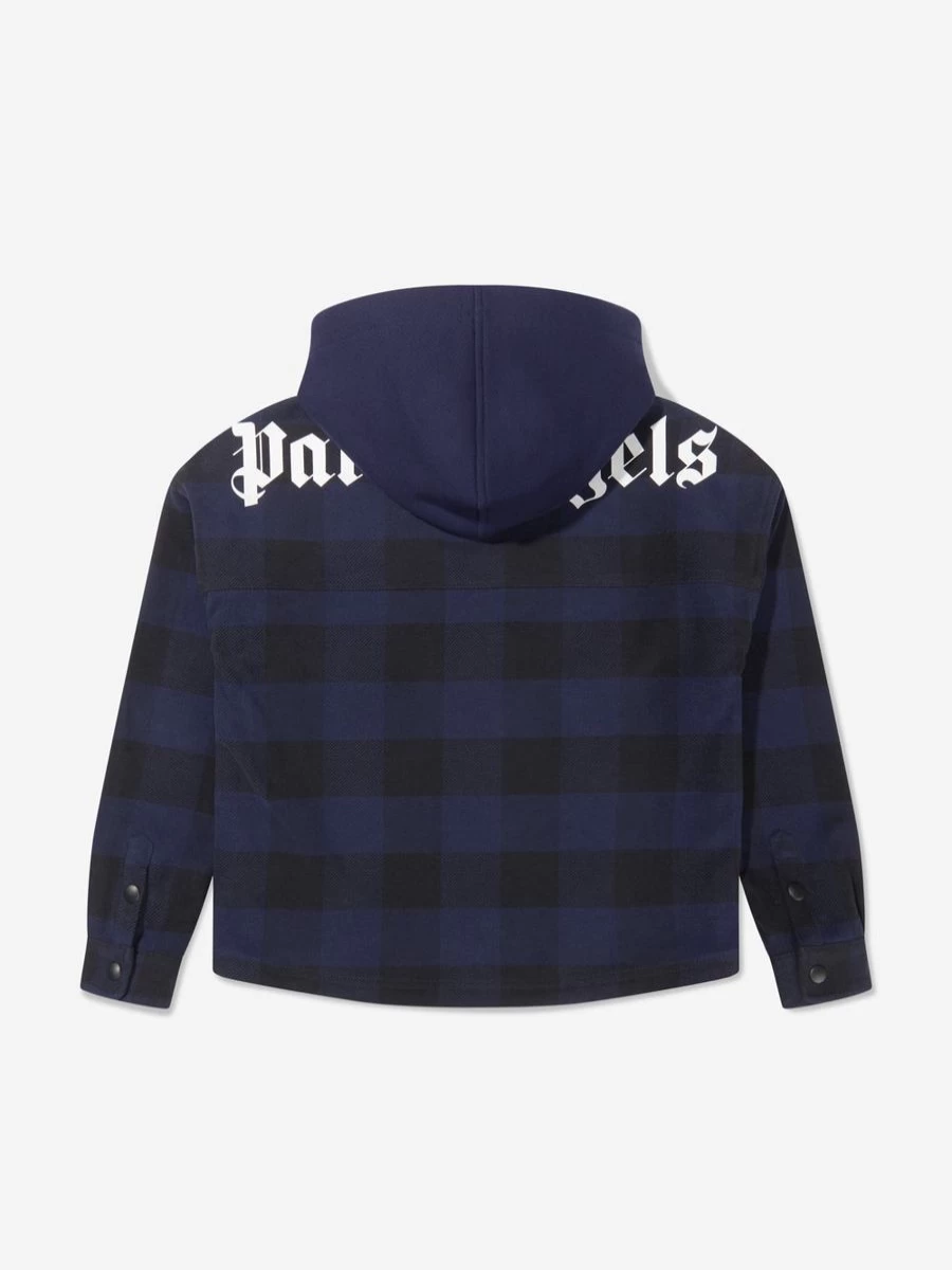 Palm Angels Boys Hooded Overshirt - Stylish Casual Jacket for Kids