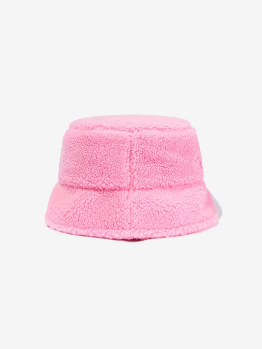 MC2 Saint Barth Teen Girls Pink Sherpa Bucket Hat