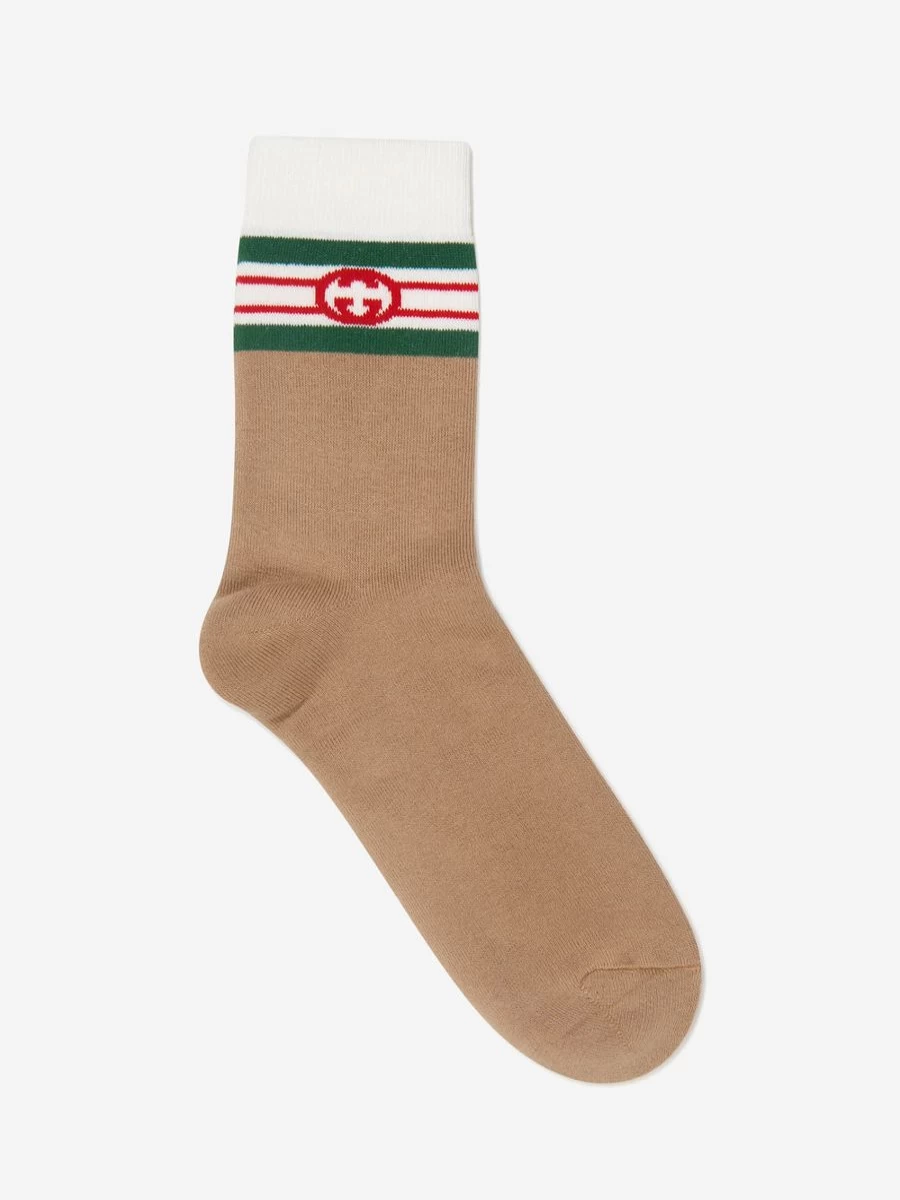 Gucci Kids Girls GG Logo Socks - Luxury Children's Fashion by Childsplay Clothing