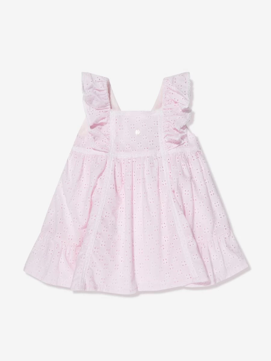 Patachou Baby Girls Pink Sleeveless Frilly Dress - Elegant & Comfortable Toddler Outfit