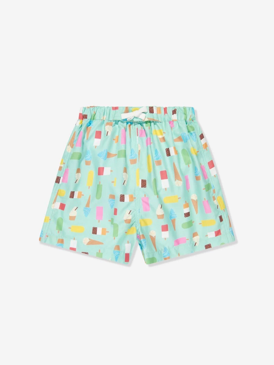 Rachel Riley Baby Boys' Blue Ice Lolly Print Swim Shorts