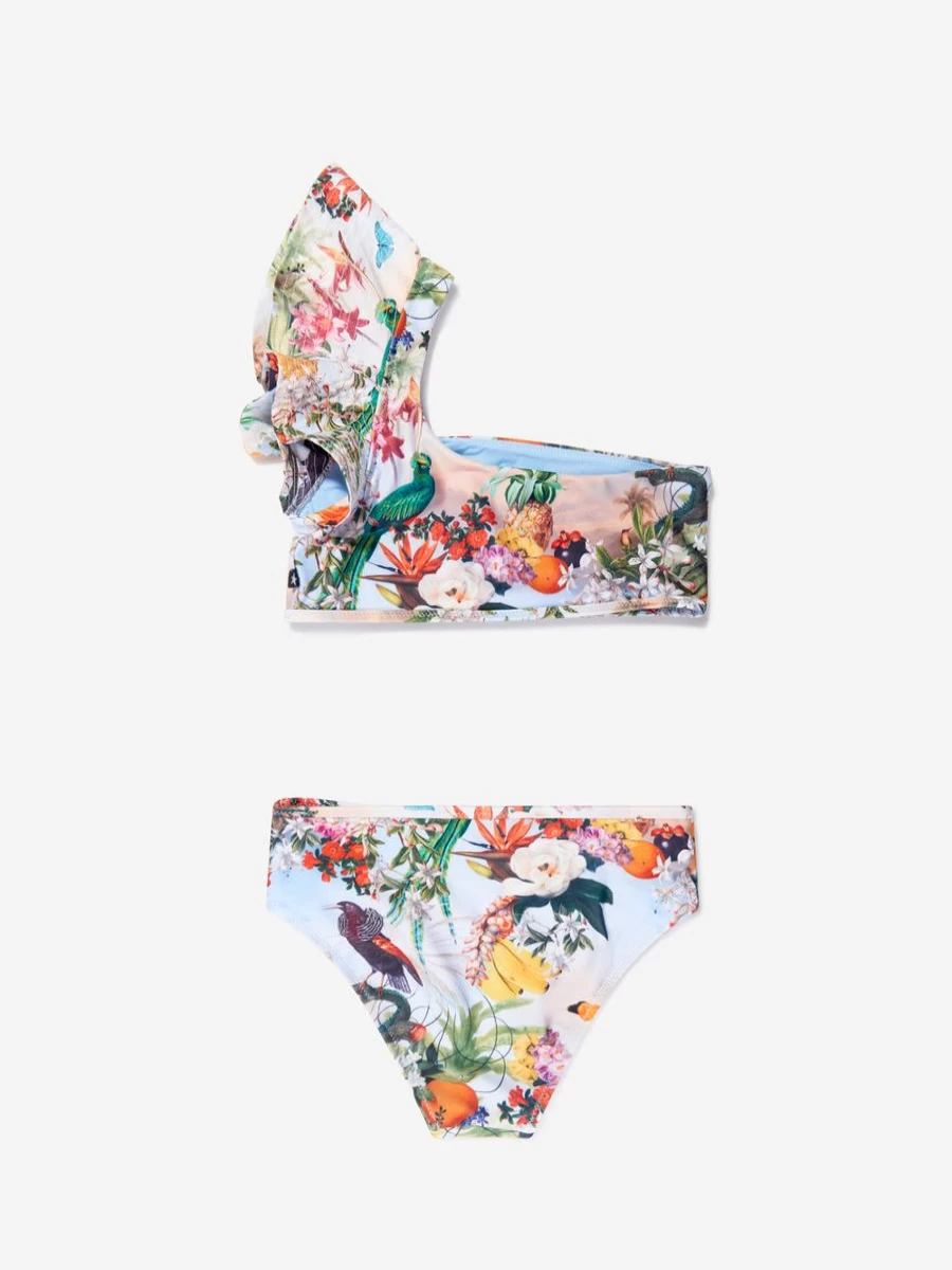 Molo Teen Girls Tropical Nola Asymmetrical Multicolour Bikini Swimwear