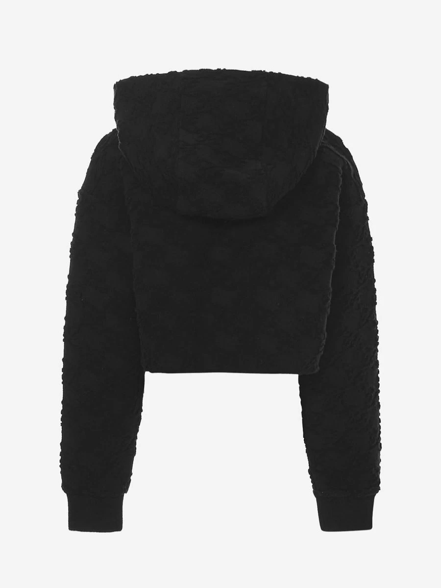 Fendi Kids Girls FF Logo Zip Up Hoodie Jacket
