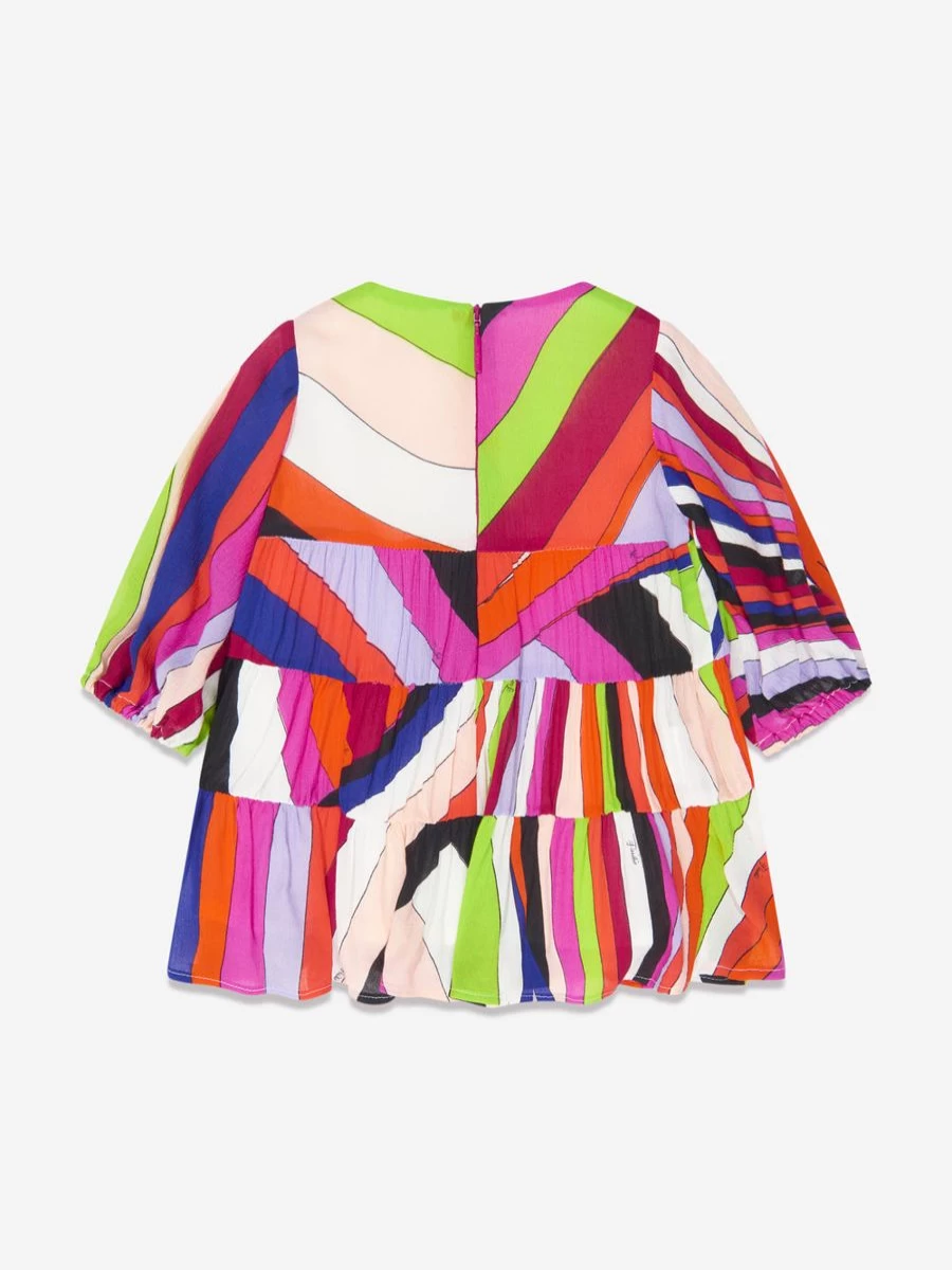 Emilio Pucci Baby Girls Iridescent Print Multicolored Dress