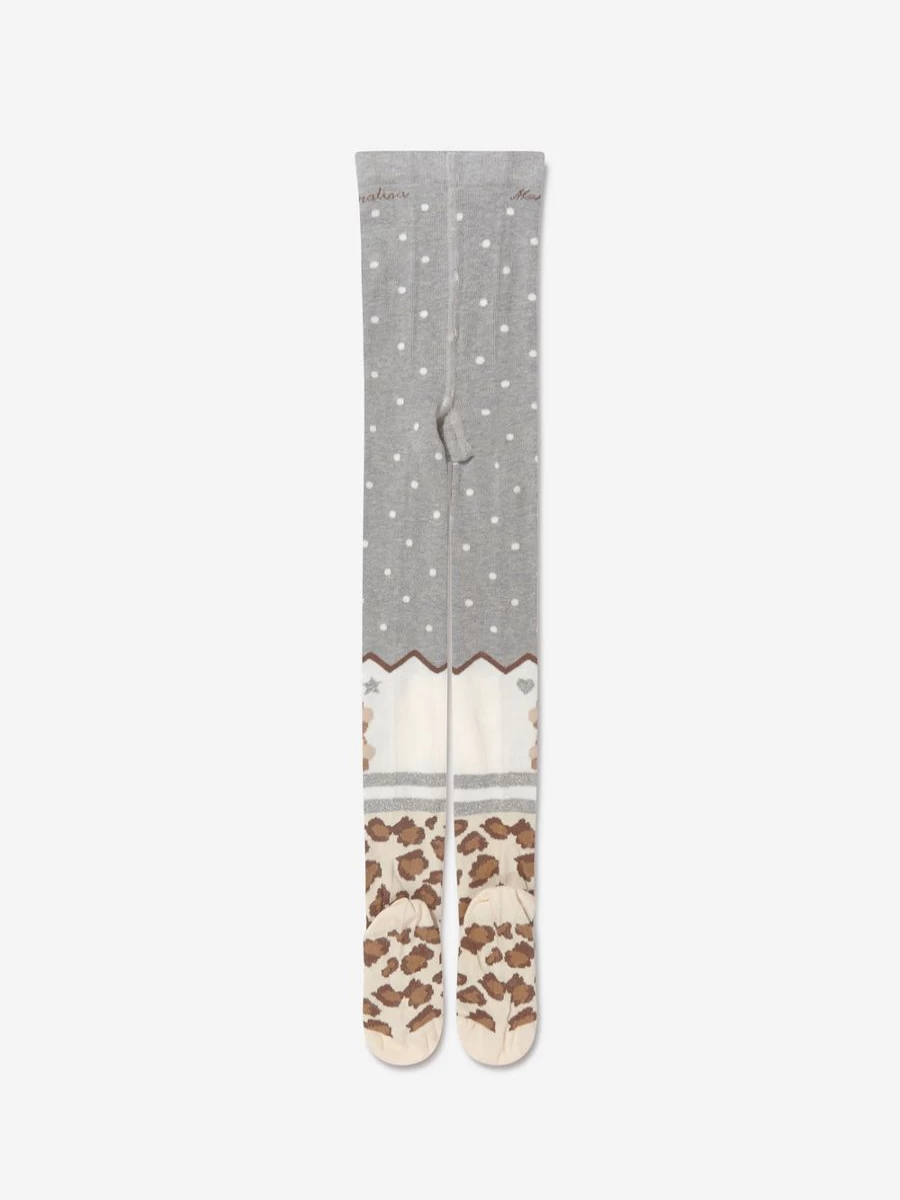 Monnalisa Teen Girls Chip and Dale Printed Tights - Disney Inspired Childsplay Clothing