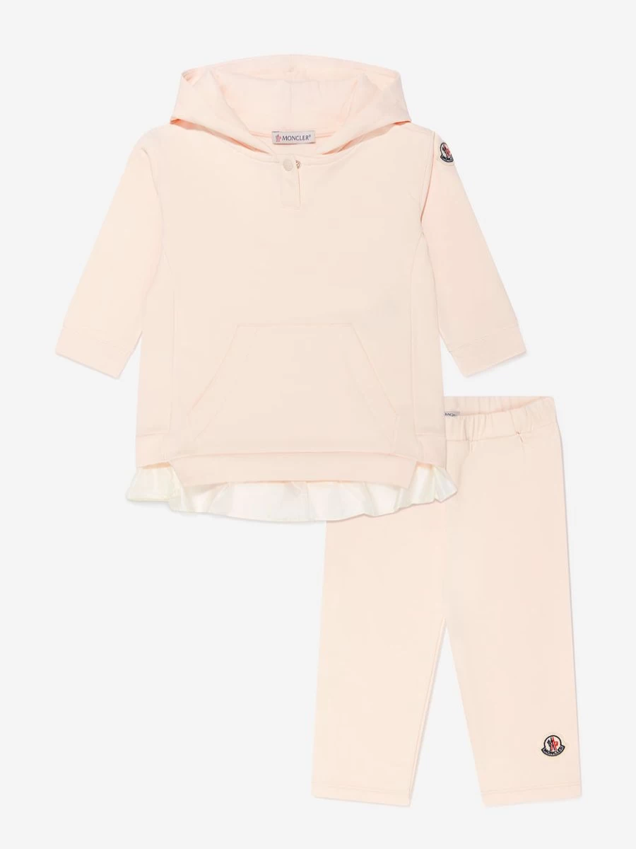 Moncler Enfant Baby Girls Hoodie & Leggings Set - Soft Cotton Winter Outfit for Toddlers