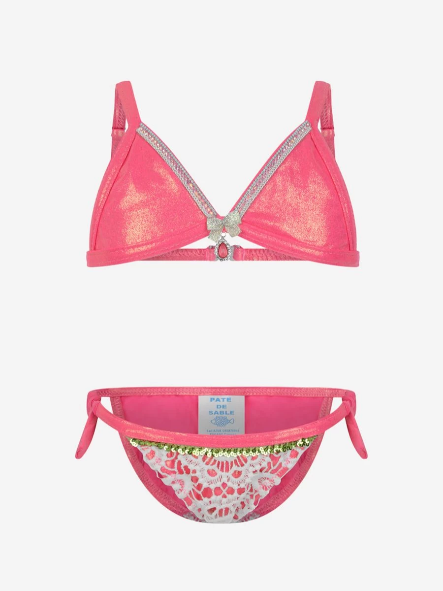 "Pate De Sable Teen Embroidered Bikini - Stylish & Comfortable Swimwear for Girls"