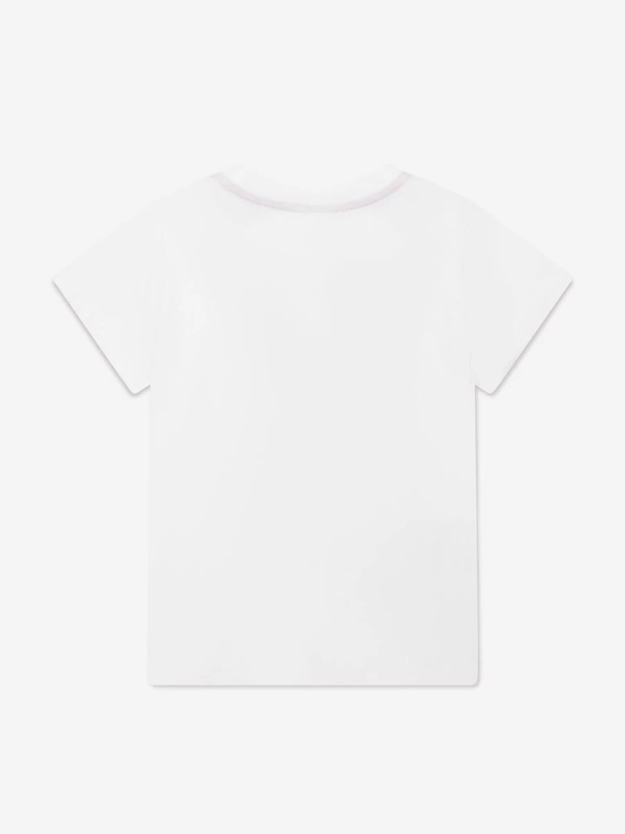 Missoni Teen Girls White Logo T-Shirt | Casual Cotton Top for Teens
