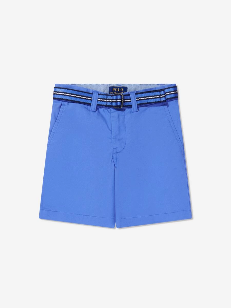 Ralph Lauren Kids Boys' Blue Bedford Shorts for Comfort and Style