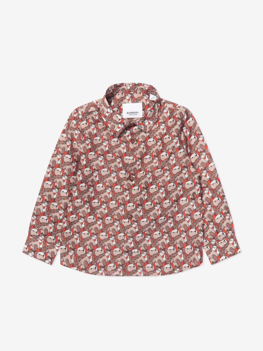 Burberry Kids Baby Boys Beige Mini Owen Shirt – Classic Casual Style
