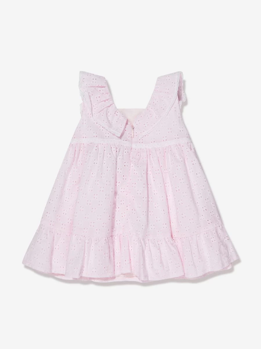 Patachou Girls Pink Sleeveless Frilly Dress - Elegant Ruffle Detail Summer Outfit