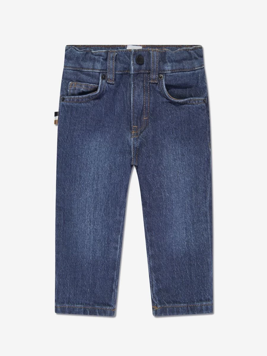 BOSS Baby Boys Blue Jeans - Soft Denim Pants for Toddlers