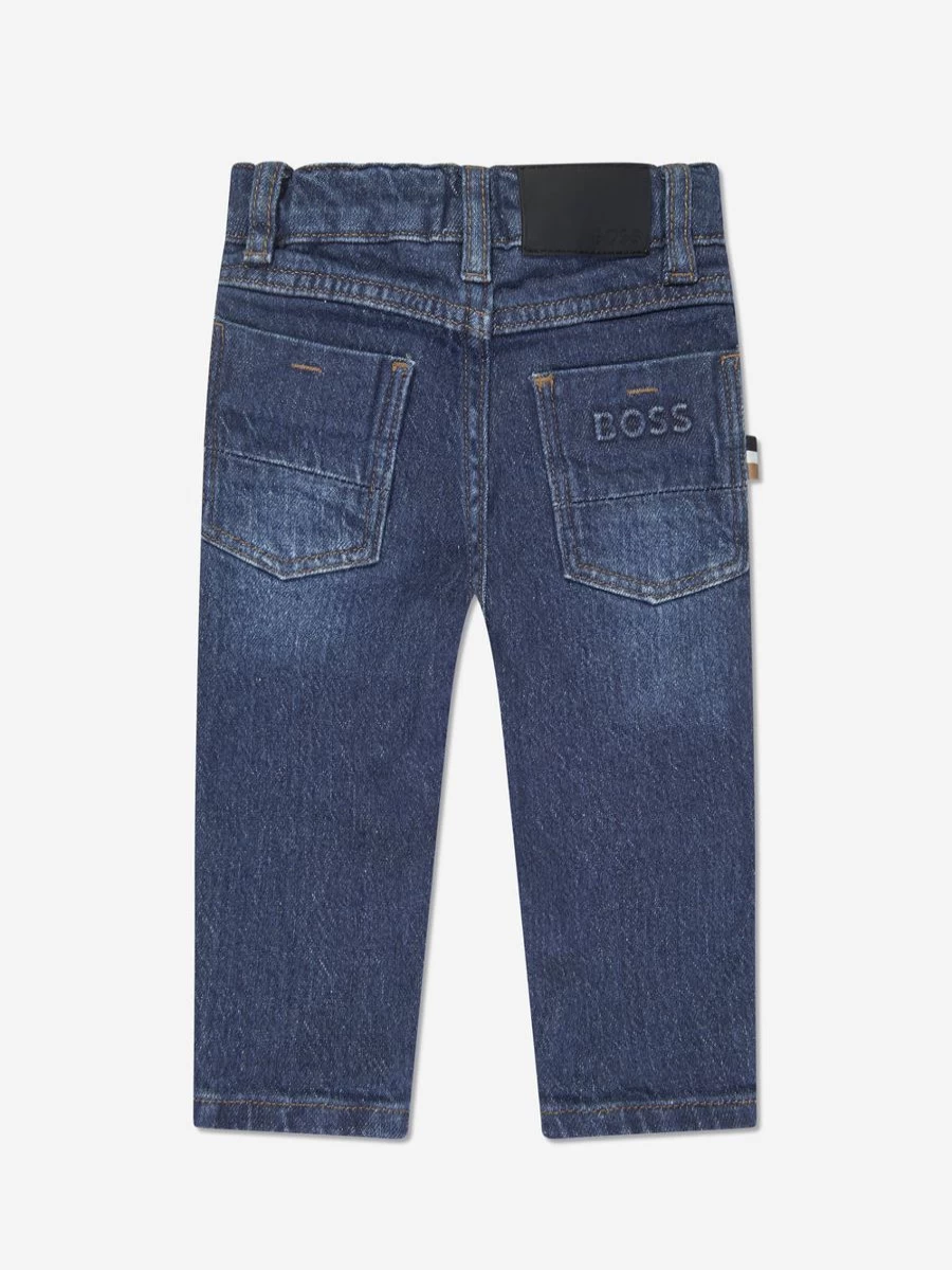 BOSS Baby Boys Blue Jeans - Soft Denim Pants for Toddlers