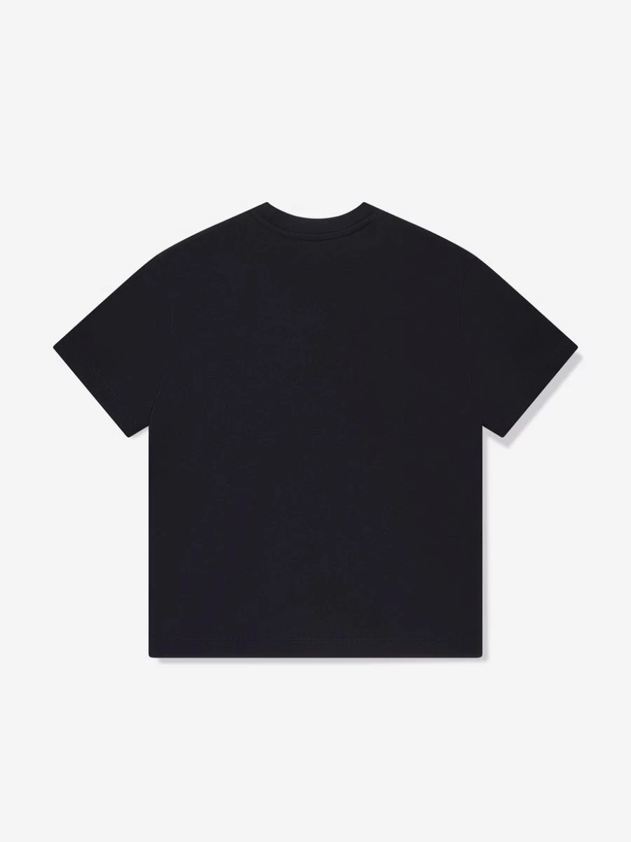 Off-White Boys Black Sketch Logo Graphic T-Shirt for Kids