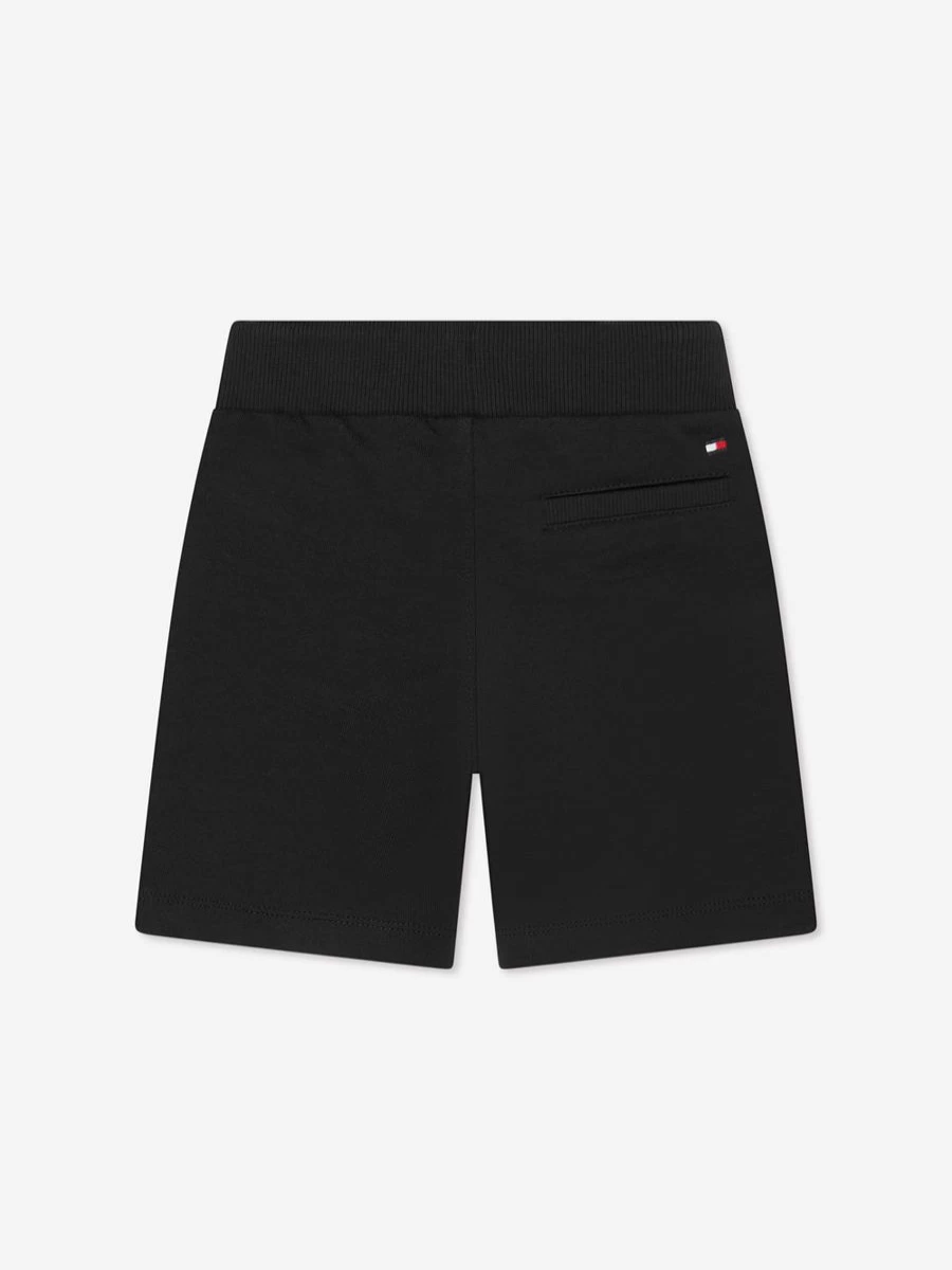 Tommy Hilfiger Boys' Black Essential Sweat Shorts for Active Wear