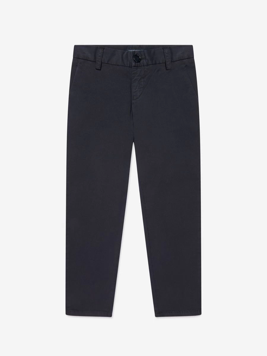 Emporio Armani Boys Navy Branded Trousers for Kids